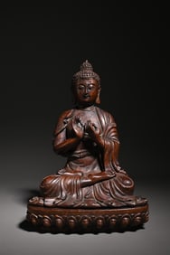 An Agarwood Guanyin Study Ornament