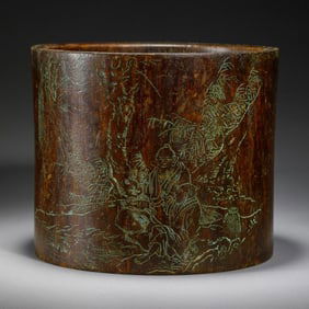 Huanghuali pen holder