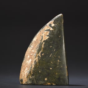 A antique jade axe ornament