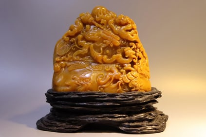 A Piece Of Fine Tian Huang Official Seal Qianlong Imperial Production