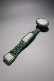 A Piece Of Hetian Jade Three Ruyi
