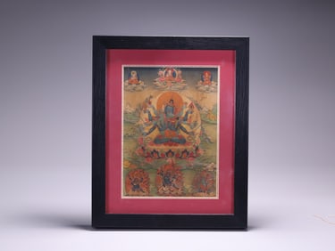 A Tibetan Buddhist thangka
