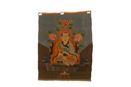 A silk thangka