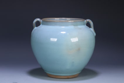 A Song Dynasty Jun kiln double ear jar