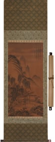 Wen Zhengming's landscape silk