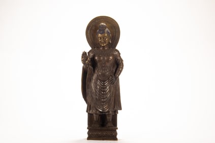 An alloy copper Buddha statue