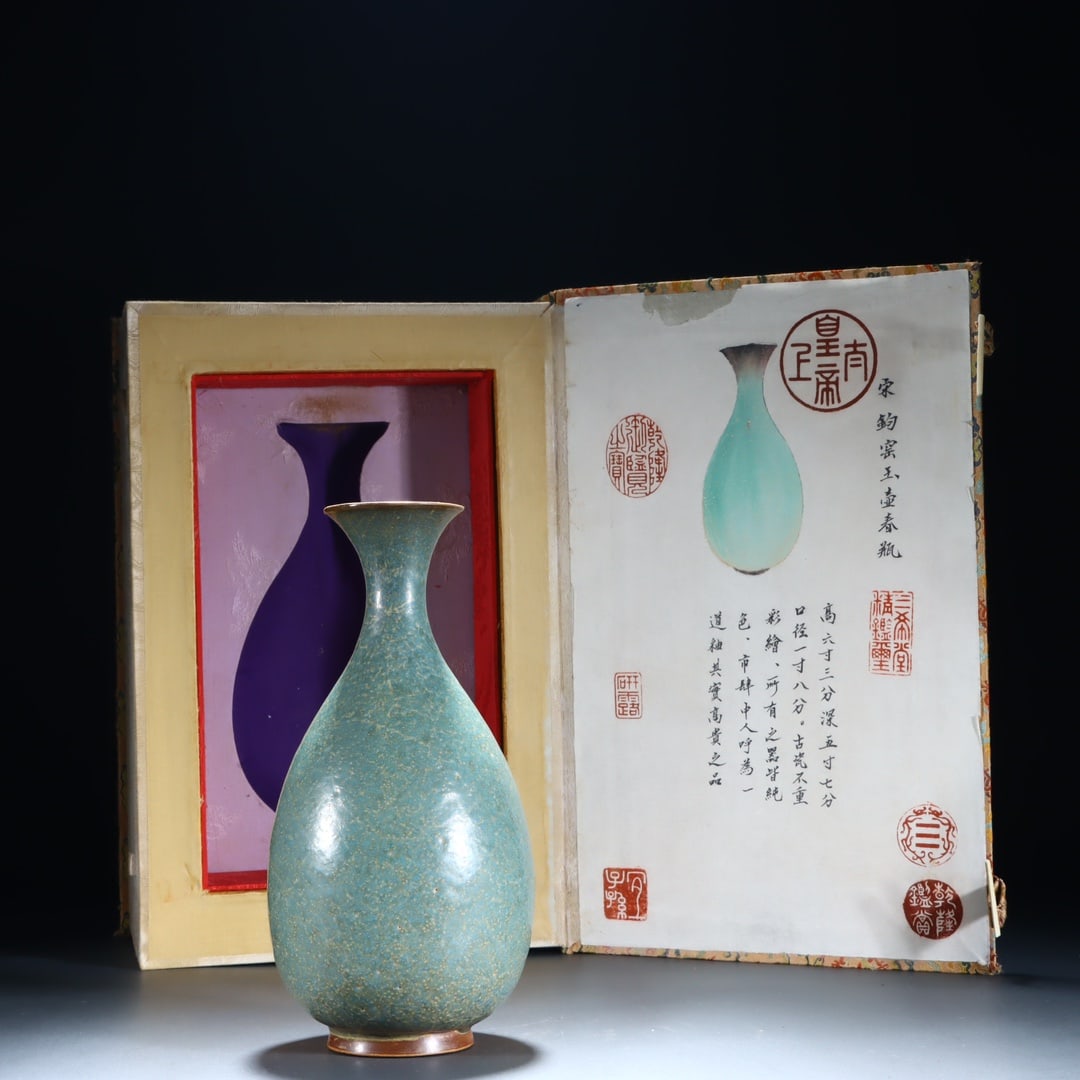 A Song Jun kiln jade pot spring bottle (1 of 9)
