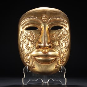 Copper Gilded Mask