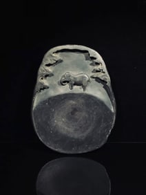 One piece, one square inkstone