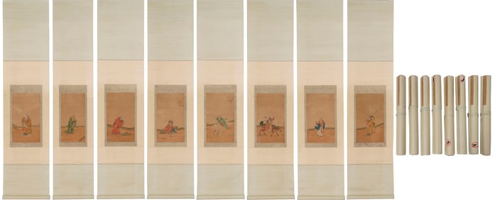 Ding Yunpeng's Arhat has eight screen silks