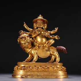 A Gilt Bronze Buddha Statue Of Baihar