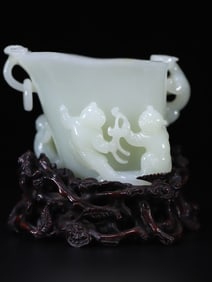 A Hotan Jade Cup