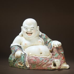 A piece of Maitreya Buddha ornament made by Wei Hongtai in pastel