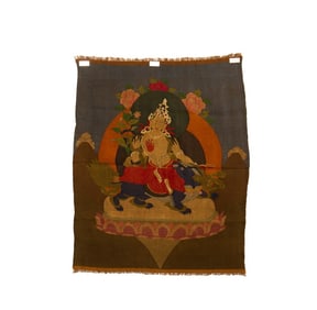 A silk thangka