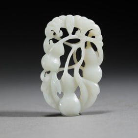 Hetian jade small gourd