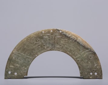 Zhan Han Hetian Jade Hook Cloud Pattern Jade Jewelry