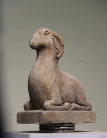 Bluestone carved sheep ornaments