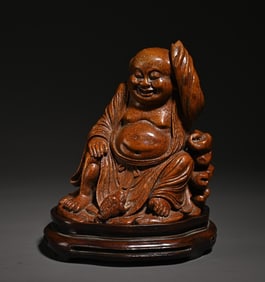 A Piece Of Bamboo Carved Bangs Play Golden Toad Scholar'S Ornaments