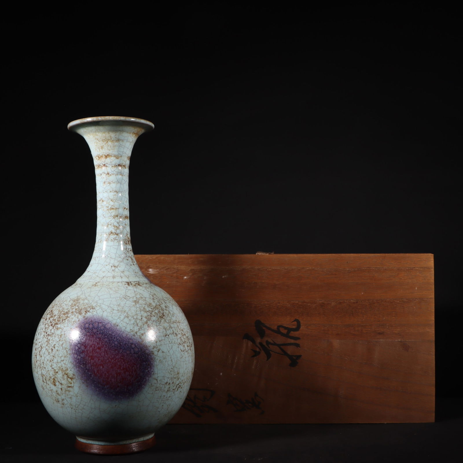 A Song Dynasty Jun kiln goose neck bottle (1 of 9)