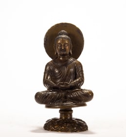 An alloy copper Buddha statue