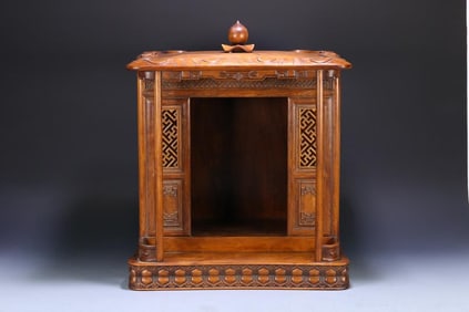 Huanghua Pear Lotus Leaf Lotus Terrace Buddha niche