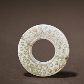 A piece of ancient jade valley pattern jade