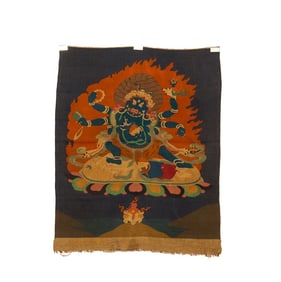 A silk thangka