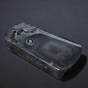 A Gao Jingzhi Tibetan Pen Walking Dragon and Snake Duan Inkstone