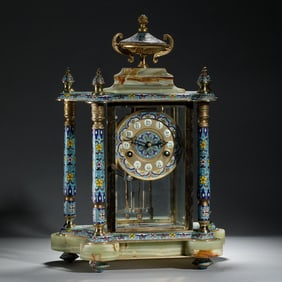 A European style cloisonn é clock
