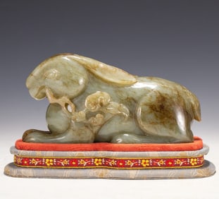 A piece of Hetian Jade Beast