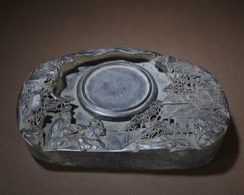 A piece of "godson picture" study end inkstone