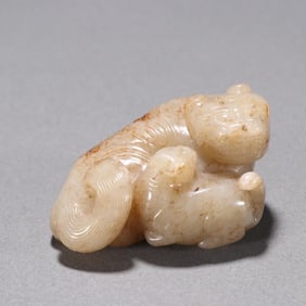 Hotan Jade Seed, Mother And Child