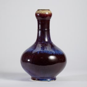 Lang kiln blue purple porcelain vase