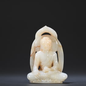 A decoration of Hetian jade Buddha