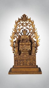 Copper Plated Golden Buddha