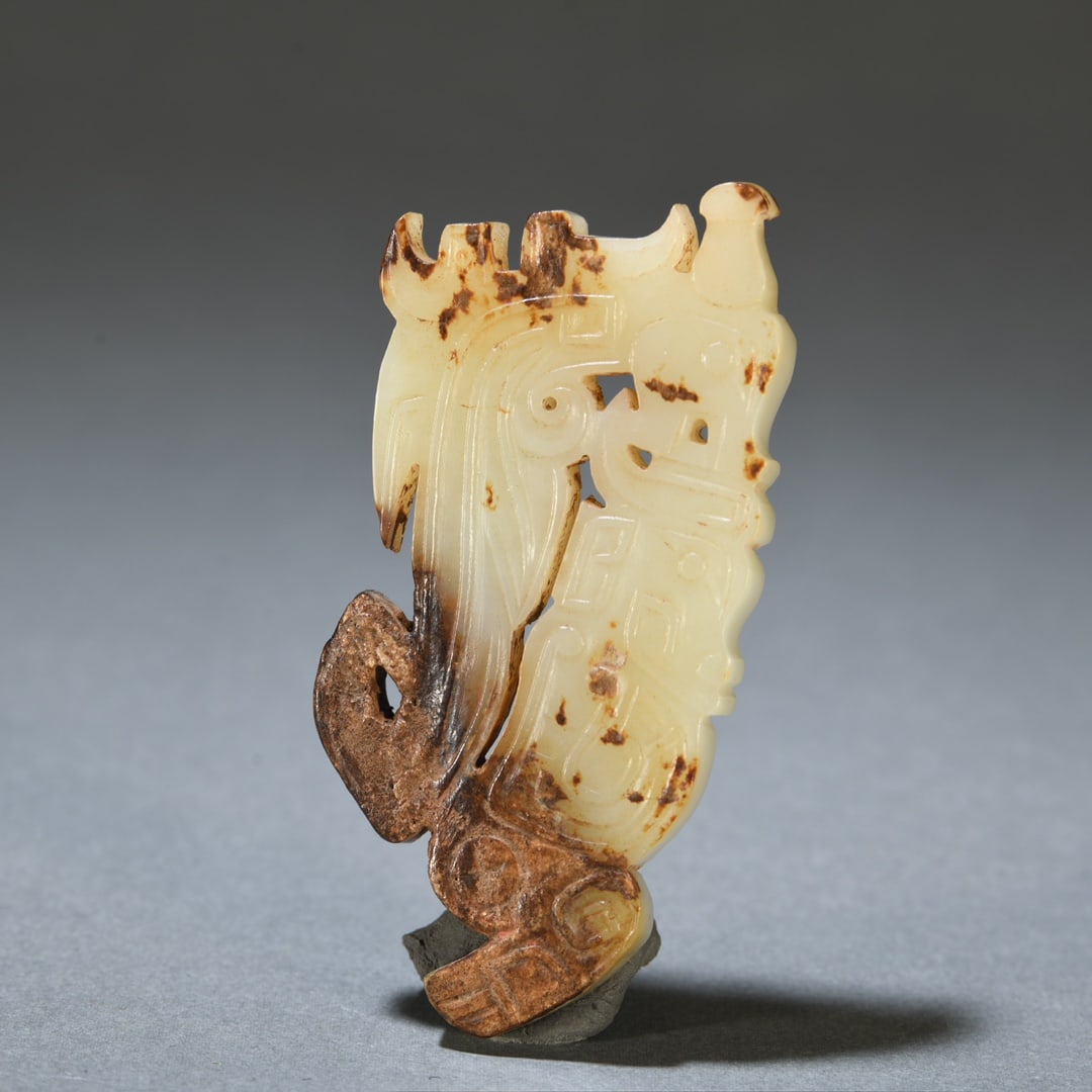 Ancient jade dragon carvings (1 of 9)