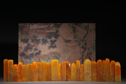 A set of Tian Huangshi 24 solar terms seals