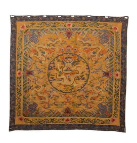 A piece of nanoyarn dragon embroidery piece