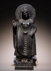 A rock carving of a Kendala ornament