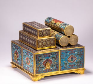 One piece of cloisonné box