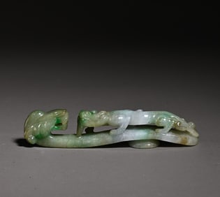 A piece of jade dragon hook study ornaments