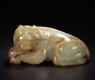 A piece of Hetian Jade Beast
