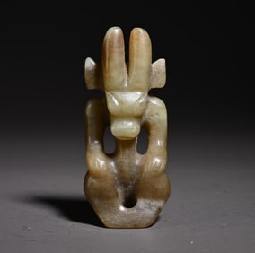 A piece of Hetian jade scholar's ornament