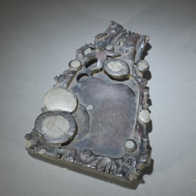 A piece of the old end stone mushroom pattern stump inkstone