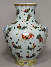 A clear pastel bagel carboy