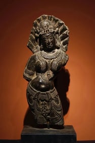 A stone statue of Gandhara