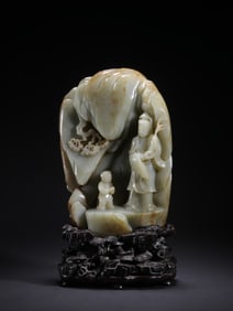 A piece of Hetian Yu Sanniang's godson ornament