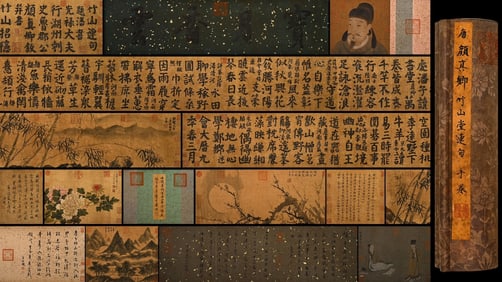 A Tang Yan Zhenqing Zhushantang Sentence Scroll