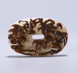 An old Hetian jade carving