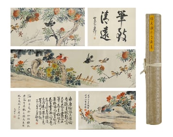 A picture of He Xiangning flowers and birds